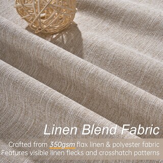 Foto 3 | Foto 3 | Cortinas Topfinel  100% Lino Opaco  280 X 270 Cm  2 Paneles  Color Marrón - Venta Internacional.