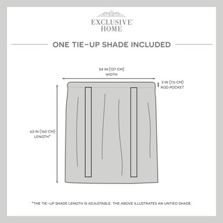 Foto 5 | Foto 5 | Filtro De Luz Tie Up Shade Exclusive Home Loha 54 X 63 Cm - Venta Internacional.