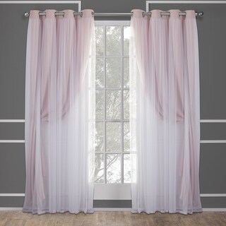Foto 2 | Foto 2 | Cortinas Town & Country Luxe Talia De Doble Capa 52 X 213 Cm Color Rosa - Venta Internacional.