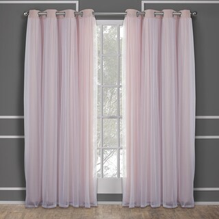 Foto 3 | Foto 3 | Cortinas Town & Country Luxe Talia De Doble Capa 52 X 213 Cm Color Rosa - Venta Internacional.