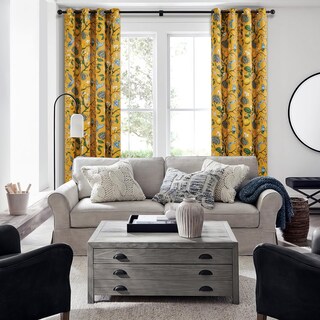 Foto 5 | Foto 5 | Cortinas Topfinel  Color Amarillo Mostaza  160 X 160 Cm  2 Paneles - Venta Internacional.