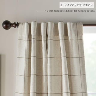 Foto 3 | Foto 3 | Cortina De Ventana Elrene Home Fashions Brighton Blackout Linen - Venta Internacional.