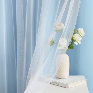 Foto 2 | Foto 2 | Cortinas Bujasso Color Azul Cielo 80% Opacas Con Revestimiento Transparente 160 X 160 Cm - Venta Internacional.