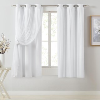 Foto 1 | Foto 1 | Cortina Bujasso Blanca Totalmente Opaca Con Revestimiento Transparente 94 X 160 Cm - Venta Internacional.