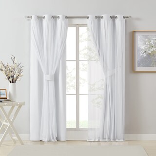 Foto 3 | Foto 3 | Cortina Bujasso Blanca Totalmente Opaca Con Revestimiento Transparente 94 X 160 Cm - Venta Internacional.