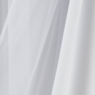 Foto 6 | Foto 6 | Cortina Bujasso Blanca Totalmente Opaca Con Revestimiento Transparente 94 X 160 Cm - Venta Internacional.