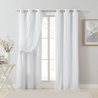 Foto 1 | Foto 1 | Cortina Bujasso Blanca Totalmente Opaca Con Revestimiento Transparente 94 X 183 Cm - Venta Internacional.