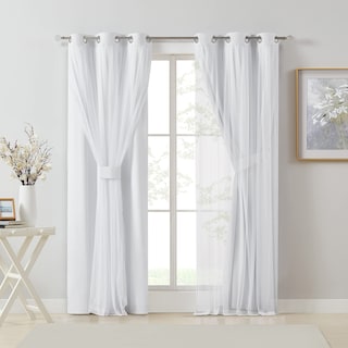 Foto 7 | Foto 7 | Cortina Bujasso Blanca Totalmente Opaca Con Revestimiento Transparente 94 X 183 Cm - Venta Internacional.