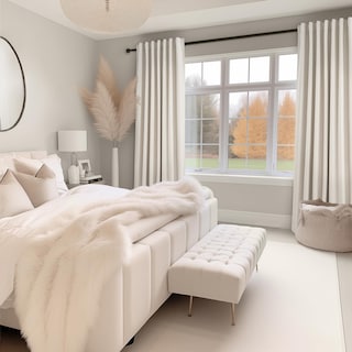 Foto 7 | Foto 7 | Cortinas Topfinel  Extra Largas  Plisadas  De Lino Sintético  300 Cm - Venta Internacional.