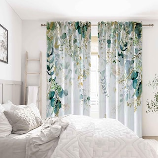 Foto 6 | Foto 6 | Cortinas Goldlawn  Color Verde Dorado  213 Cm De Largo  Filtro De Luz  2 Unidades - Venta Internacional.