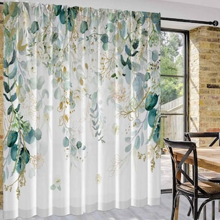 Foto 7 | Foto 7 | Cortinas Goldlawn  Color Verde Dorado  213 Cm De Largo  Filtro De Luz  2 Unidades - Venta Internacional.