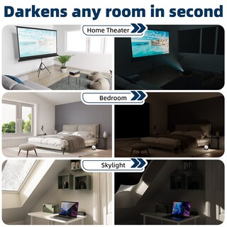 Foto 4 | Foto 4 | Cortinas Opacas Portátiles Nighton 216 X 145 Cm Color Negro - Venta Internacional.