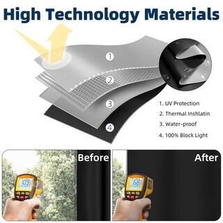 Foto 6 | Foto 6 | Cortinas Opacas Portátiles Nighton 216 X 145 Cm Color Negro - Venta Internacional.