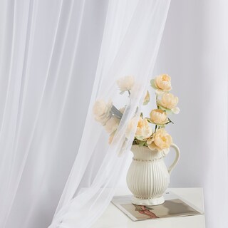 Foto 4 | Foto 4 | Cortina Bujasso Blanca Totalmente Opaca Con Revestimiento Transparente 37 X 84 - Venta Internacional.