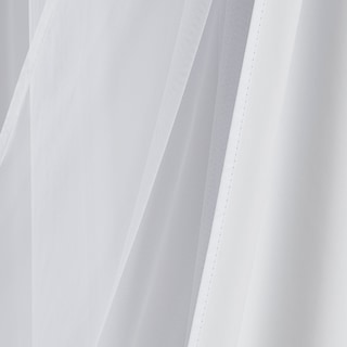 Foto 7 | Foto 7 | Cortina Bujasso Blanca Totalmente Opaca Con Revestimiento Transparente 37 X 84 - Venta Internacional.