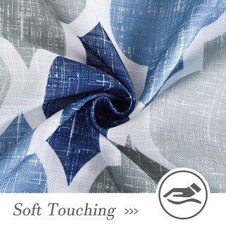 Foto 3 | Foto 3 | Cortinas Beauoop De Lino Semitransparente 213 X 213 Cm 2 Paneles Azul Y Gris - Venta Internacional.