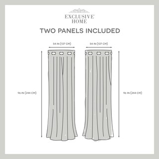 Foto 4 | Foto 4 | Par De Cortinas Exclusive Home Loha Linen 54 X 96 Cm Invierno - Venta Internacional.