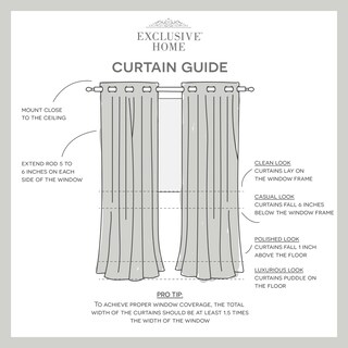 Foto 5 | Foto 5 | Par De Cortinas Exclusive Home Loha Linen 54 X 96 Cm Invierno - Venta Internacional.