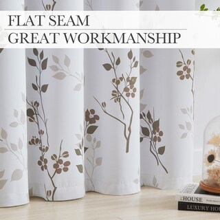 Foto 5 | Foto 5 | Cortinas Beauoop Floral 100% Opacas 183 X 183 Cm 2 Paneles - Venta Internacional.
