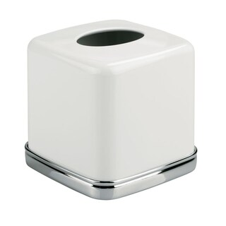 Foto 4 | Foto 4 | Funda Para Pañuelos Faciales Idesign York Vintage Cromado/blanco - Venta Internacional.