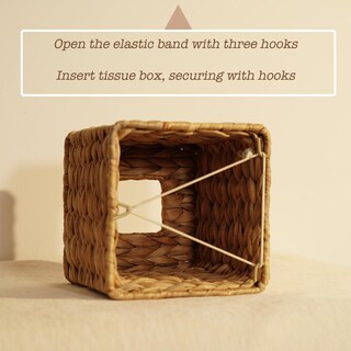 Foto 4 | Foto 4 | Funda Para Caja De Pañuelos Pinxiury Jacinto Acuático Tejida A Mano Natural - Venta Internacional.