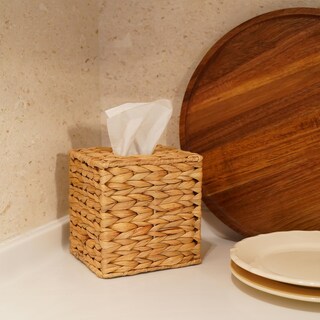 Foto 5 | Foto 5 | Funda Para Caja De Pañuelos Pinxiury Jacinto Acuático Tejida A Mano Natural - Venta Internacional.