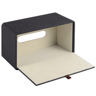 Foto 2 | Foto 2 | Soporte Para Pañuelos Rhcsz Piel Sintética De Alta Gama Color Negro - Venta Internacional.