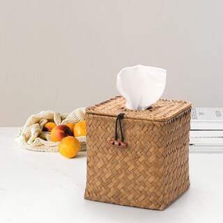 Foto 7 | Foto 7 | Funda Para Pañuelos Decrafts Seagrass  Cuadrada  Natural  14 X 14 X 14 Cm - Venta Internacional.