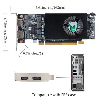 Foto 5 | Foto 5 | Tarjeta Gráfica De Vídeo Maxsun Amd Radeon Rx 550 4gb Gddr5 - Venta Internacional.