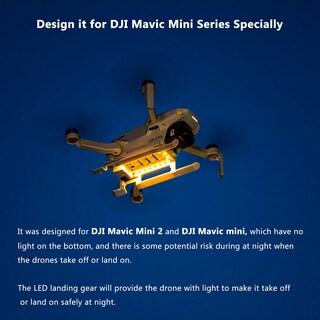 Foto 2 | Foto 2 | Tren De Aterrizaje Con Luz Led Para Dji Mavic Mini 2 De Inifispce - Venta Internacional.