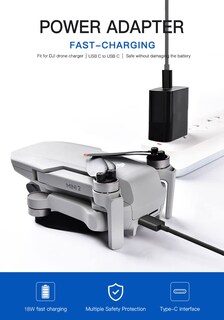 Foto 3 | Foto 3 | Cargador Adaptador De Corriente Para Drones Usb C De 30 W Para Dji Mini 4 Pro/3 Pro - Venta Internacional.