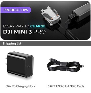 Foto 7 | Foto 7 | Cargador Adaptador De Corriente Para Drones Usb C De 30 W Para Dji Mini 4 Pro/3 Pro - Venta Internacional.