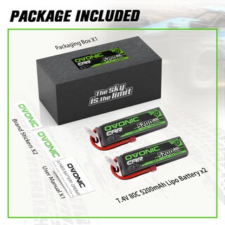 Foto 6 | Foto 6 | Batería Lipo Ovonic 5200 Mah 7 4 V 80 C Funda Rígida 2s Con Carcasa - Venta Internacional.