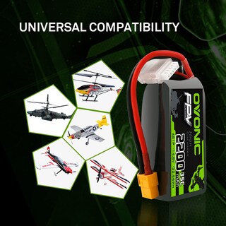 Foto 7 | Foto 7 | Batería Lipo Ovonic 2200 Mah 14 8 V 35c Con Conector Xt60 4s - Venta Internacional.