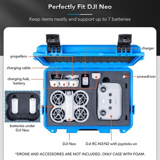 Foto 2 | Foto 2 | Funda Rígida Lykus Titan N110 Impermeable Para Dji Neo Combo - Venta Internacional.
