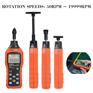 Foto 4 | Foto 4 | Tacómetro Digital De Contacto Protmex Pt6208a 50-19999 Rpm - Venta Internacional.