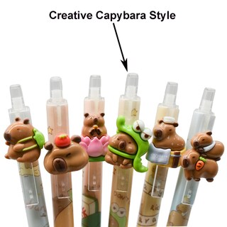 Foto 3 | Foto 3 | Bolígrafos De Gel Maydahui Capybara Rollerball De 0 5 Mm 6 Unidades - Venta Internacional.