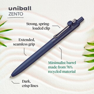 Foto 2 | Foto 2 | Bolígrafo Uniball Zento De Tinta De Gel Líquido Retráctil De 0 7 Mm Docena - Venta Internacional.