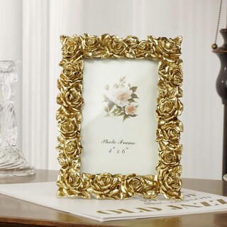 Foto 2 | Foto 2 | Marco De Fotos Van Gogh Art Dorado Vintage 10 X 15 Cm Resina Con Cristal - Venta Internacional.