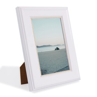 Foto 3 | Foto 3 | Marco De Fotos Graduationmall De 4 X 6 Pulgadas Blanco Con Cuentas Doradas Paquete De 2 Unidades - Venta Internacional.