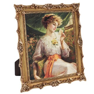 Foto 1 | Foto 1 | Marco De Fotos Comfymon Vintage De Resina Dorada De 8 X 10 Cm Con Caballete - Venta Internacional.