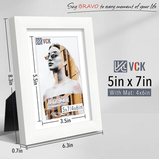Foto 2 | Foto 2 | Marco De Fotos Vck Premium Edition Blanco De 12 X 16 Cm Juego De 5 - Venta Internacional.