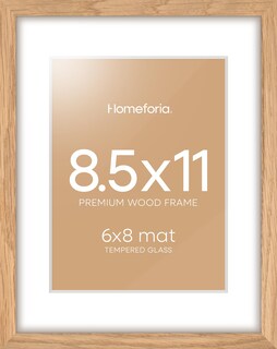 Foto 1 | Foto 1 | Marco De Fotos Homeforia  8 5 X 11 Cm  Madera De Roble Natural Con Cristal Templado - Venta Internacional.