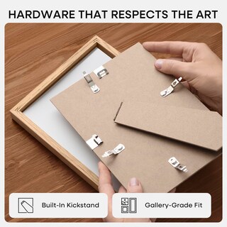 Foto 6 | Foto 6 | Marco De Fotos Homeforia  8 5 X 11 Cm  Madera De Roble Natural Con Cristal Templado - Venta Internacional.