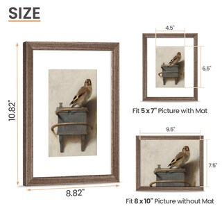 Foto 2 | Foto 2 | Marco De Fotos Upsimples De Madera Maciza Natural 8 X 10 Cm Color Marrón - Venta Internacional.