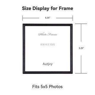 Foto 3 | Foto 3 | Marco De Fotos Autjvy De 5 X 5 Pulgadas  Color Negro Mate  Aluminio Metálico (paquete De 2 Unidades) - Venta Internacional.
