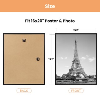 Foto 7 | Foto 7 | Marco De Fotos Upsimples Negro De 16 X 20 Cm  3 Unidades  A Prueba De Arañazos - Venta Internacional.