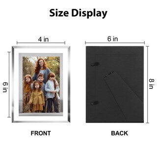 Foto 4 | Foto 4 | Marco De Fotos Hikwadery Plateado De 10 X 15 Cm  Juego De 2 Con Cristal Hd - Venta Internacional.