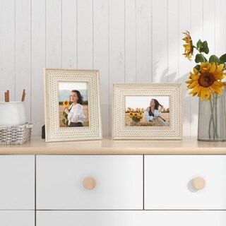 Foto 3 | Foto 3 | Marco De Fotos Takfot Boho Rattan Decor 13x18 Cm Para Pared/mesa - Venta Internacional.