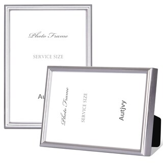 Foto 1 | Foto 1 | Marco De Fotos Autjvy Silver De Aluminio Cepillado De 3.5 X 5 Pulgadas (paquete De 2) - Venta Internacional.